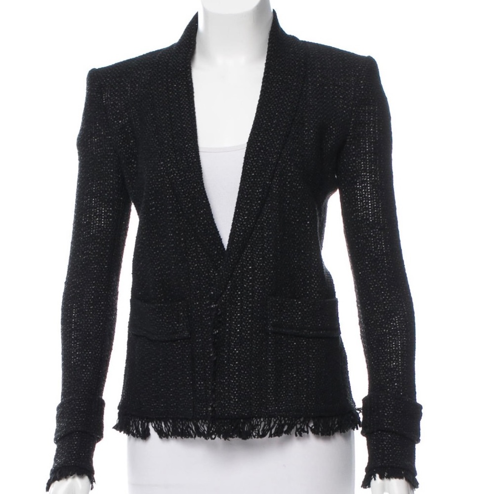 Isabel Marant - Fringe Trimmed Open Front Jacket … - image 1